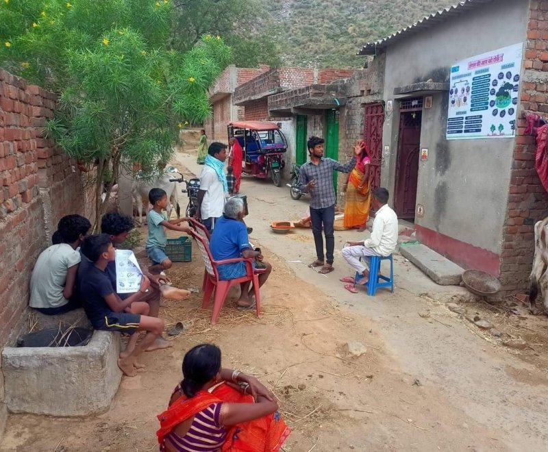 Keeping fire off the Rajgir hills.